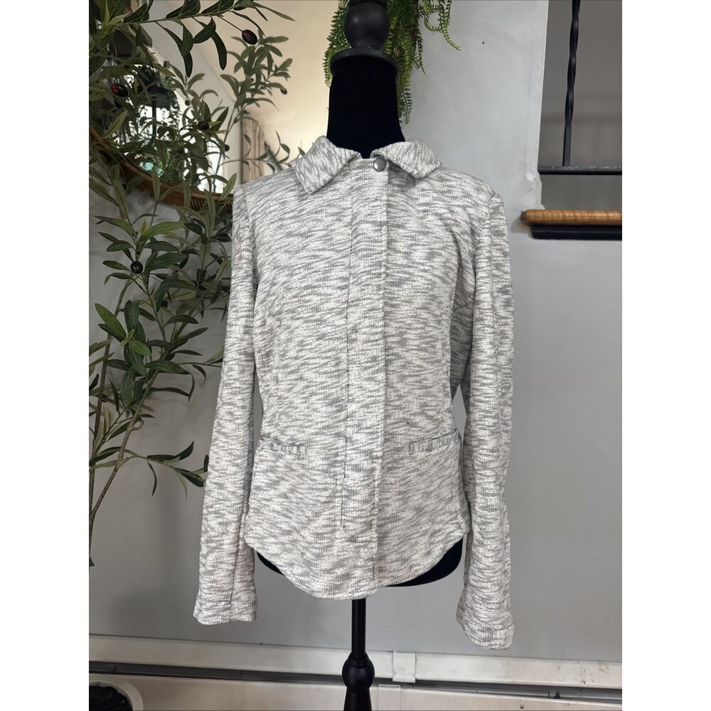 Cabi French Terry Neo Moto Jacket Sz M Comfortable Cozy Lounge Casual Soft